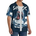 thumbnail image 2 of Kdxio Men'S Hawaiian Shirt For Men Short Sleeve Shirt Shark Summer Casual Holiday Beach Button Down T-Shirts, 2 of 5