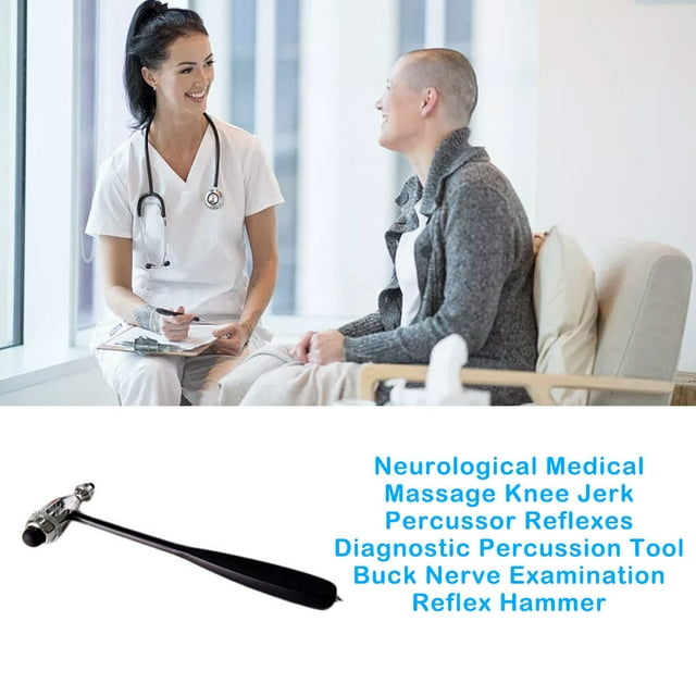 Marteau de Réflexologie Neurologique en Alliage de Zinc Outils Professionnels Réutilisables Anti-Rouille pour Diagnostic des Jambes et Genoux Outil de Massage