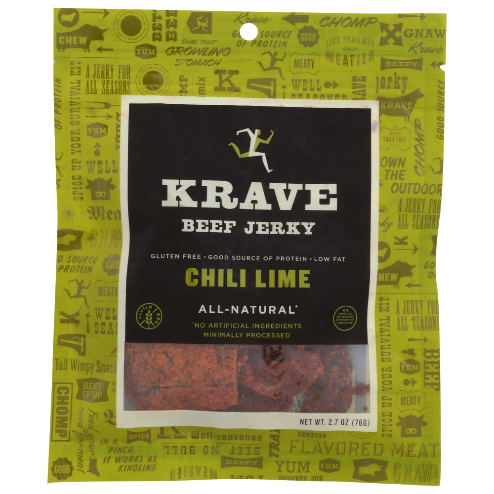 Krave Beef Jerky Chili Lime, 2.7 Oz