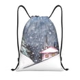 thumbnail image 1 of Fotbe Watercolor Winter Landscape For Christmas Bolsa Mochila con Cordón Estampada, Bolsa de Gimnasio Deportiva, Bolsa Cinch, Bolsa con Cordón para Hombres y Mujeres-Medium, 1 of 6