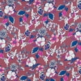thumbnail image 2 of Zelouf Print On Satin Yoryu Digital Sample  , Sewing, DIY, Crafts Fabric by the Yard, 234Spice/navy, 1 Yard, 2 of 2
