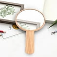 thumbnail image 6 of Hand Held Mirror Extra Large Wooden For Barber Salon Makeup Cosmetic With Handle, 6 of 13
