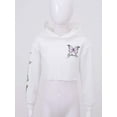 thumbnail image 3 of iEFiEL Unisex Kids Boys Girls Hip-hop Jazz Dance Costume Sequins Hooded Tops with Pant White 10, 3 of 7