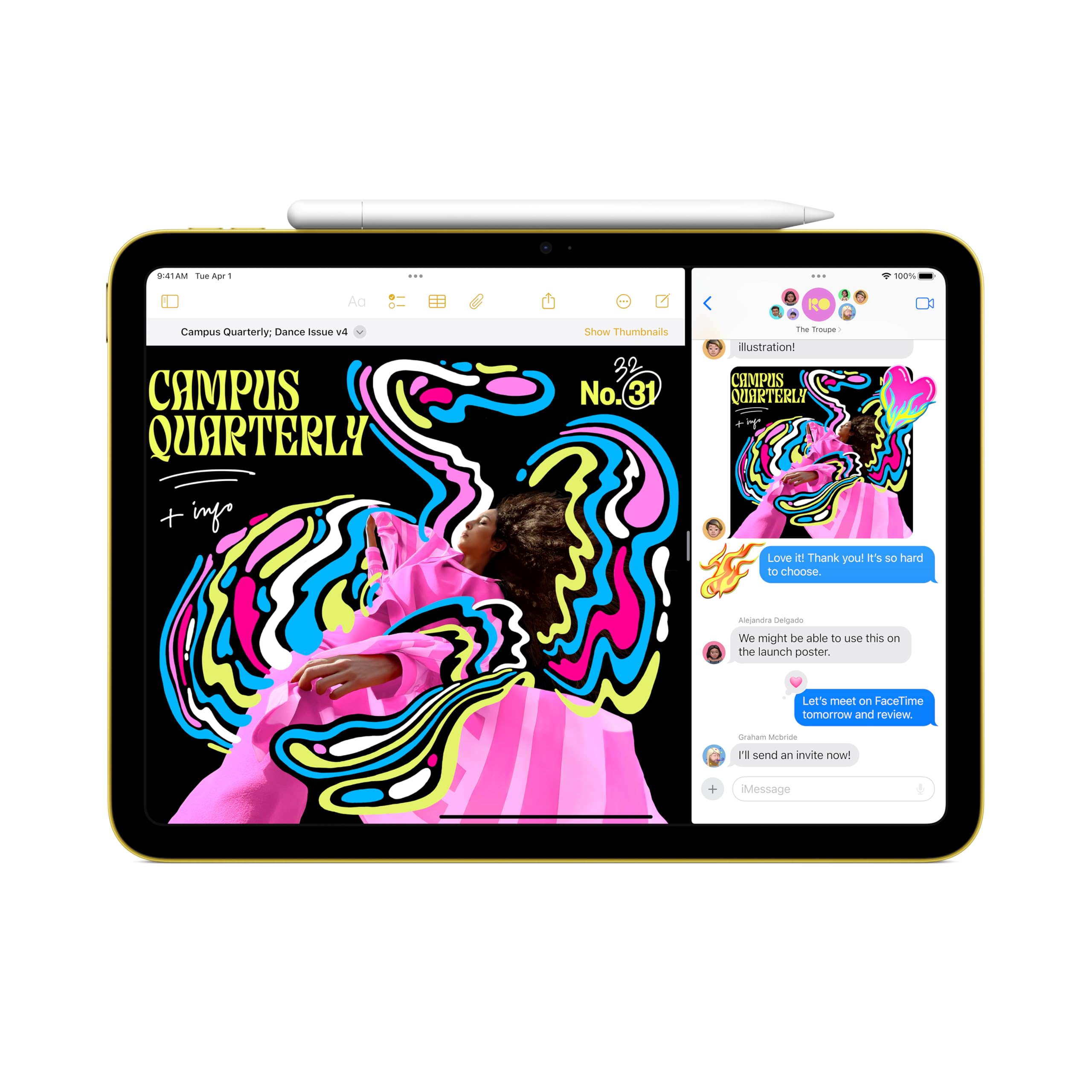 iPad Apple 11 pulgadas restaurado: chip A16, pantalla Liquid Retina, 512GB, Wi-Fi 6, cámara frontal de 12MP y trasera de 12MP, Touch ID, batería para todo el día - azul 3