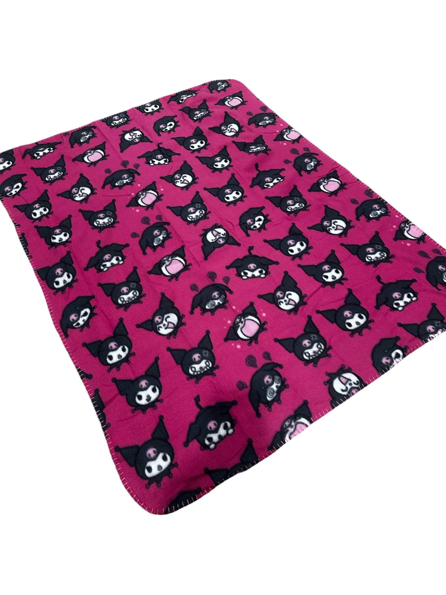 Kuromi Hugger  40"x50" Fleece Throw Blanket  Body Pillow