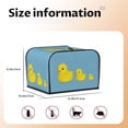 thumbnail image 5 of Lsque Cute Ducky Print 4 Slice Toaster Cover , Kitchen Appliance Dustproof Protector , Toaster Protector Dustproof Kitchen Appliance Cover, 5 of 7