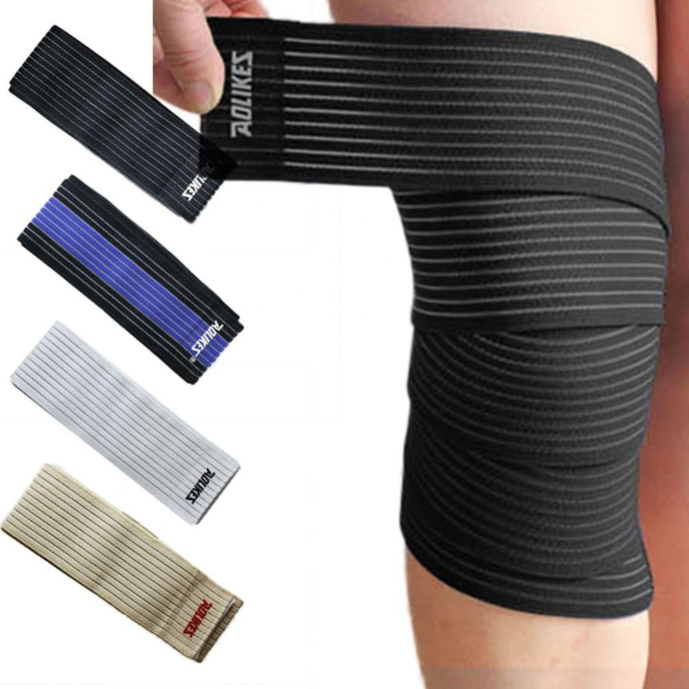 Extra Long Elastic Compression Knee Brace Wrap for patellar tendon support strap for Plantar Fasciitis, Stabilising Ligaments, Joint Pain, Swelling Sprains, Squat, Basketball, Running, Tennis