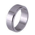 thumbnail image 2 of Anillo Hombre Anti Ansiedad LUCKMAN, Acero Inoxidable, Modelo Elton plateado 8, 2 of 7