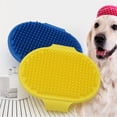 thumbnail image 4 of Cepillo de baño para perros Qianli rosa, cepillo de masaje de belleza de goma de silicona para gatos, cepillo de limpieza para cachorros, 4 of 5