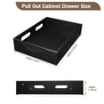 thumbnail image 4 of kowaku Pull-out Cabinet Organizer, Pull-out Drawer, Modern Dish Rack for Kitchen Cabinets, Storage Rack for The Buffet in The Restaurant at Home Black, 4 of 9