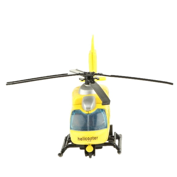 LeeQinersw 1/43 Diecast Helicopter Model Mini Alloy Vehicles Toy for Kids Toddlers Boys Yellow