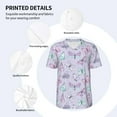 thumbnail image 3 of Uemuo Purple Butterfly Print Mens Polo Shirts Baseball T-shirt Performance Short Sleeve Golf Shirt Moisture Wicking Athletic Casual Collared T-Shirt-XX-Large, 3 of 7