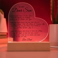 thumbnail image 3 of To My Dear Son - Acrylic Heart Plaque Gift for Him, Inspirational Heart Plaque for Birthdays, Son Gift for Graduation, Unique Room Decor for Him, 3 of 4