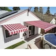 thumbnail image 7 of ALEKO 20' x 10' Retractable Motorized Patio Awning, Multi Striped Red Color, 7 of 7