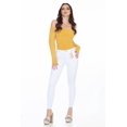 thumbnail image 1 of Jeans Mujer Basícos mezclilla Pantalón Dama Push Up skinny blanco 9, 1 of 5