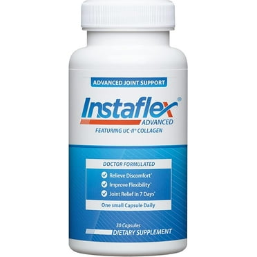Instaflex Advanced Joint Support Supplement - Turmeric, Resveratrol, Boswellia Serrata Extract, BioPerine, UC-II Collagen- 30 Count