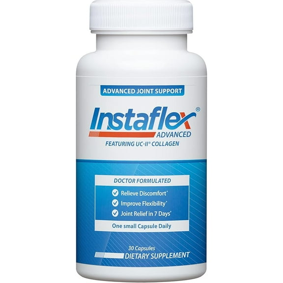 Instaflex Advanced Joint Support Supplement - Turmeric, Resveratrol, Boswellia Serrata Extract, BioPerine, UC-II Collagen- 30 Count