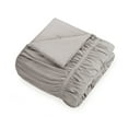 thumbnail image 5 of Modern Heirloom Emily Light Gray 2-Piece Pleated Comforter Set, Twin/Twin XL, 5 of 5