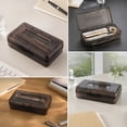 thumbnail image 6 of Small Pencil Box, Plastic Case with Hinged Lid and Snap, Portable Storage for Back to Campus Supplies, Gray, 6 of 7
