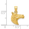 thumbnail image 2 of Pendentif Cheval en Or Jaune 14K Taille Diamant, 2 of 2