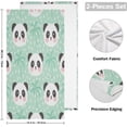 thumbnail image 2 of Dreamtimes Cute Panda Hand Towels, Soft & Absorbent Bathroom Guest Towels Kitchen Towels Fingertip Towel for Beach Gym Spa 14x28 Inch (2PACK), 2 of 7