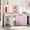 Pink, variant on TROPOW Makeup Vanity Desk with Mirror and Lights, 61" Vanity Table with 8 Drawers & 2 Shelves, Sturdy Dressing Table with 3 Lighting Modes, Storage Organizer for Bedroom