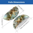 thumbnail image 2 of PhooArto 6 Pcs Cup Drawer Pulls, Starfish and Seashells on Beach Shell Shape Handles Cabinet Knobs for Dresser Cupboard Closet Wardrobe with Screws, 2 of 7
