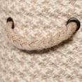 thumbnail image 3 of Colonial Mills Natural Houndstooth Woven Braided Wool Hamper, 15"x15"x18", Beige, 3 of 3