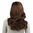 thumbnail image 3 of Onedor Full Head Beautiful Long Curly Wave Stunning Wig Charming Curly Costume Wigs with Fringe (Brown Highlights-8HT1439), 3 of 7