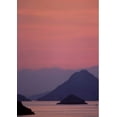 thumbnail image 2 of Noble Gardner, Nancy 24x32 Black Ornate Wood Framed with Double Matting Museum Art Print Titled - Greece, Island of Hydra, small islands at sunset, 2 of 4