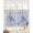 Blue, variant on Boho Pink Flower Sheer Curtains 39 Inch Length 2 Panels Set for Living Room/Bedroom, Spring Watercolor Country Floral Plant Kitchen Curtains Grommet Semi-Sheer Curtains Window Treatments 27.5"x39"x2