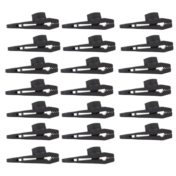 Yuarrent Clips para lona de tienda de 20 piezas, 5X hebilla de bloqueo, abrazaderas resistentes al desgaste para acampar, herramientas de carpas