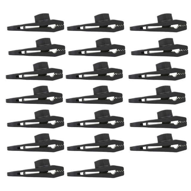 Toystoory 20 piezas Clips para lona de tienda 5X hebilla de agarre abrazaderas de Camping herramientas de carpintería de alta resistencia carpas
