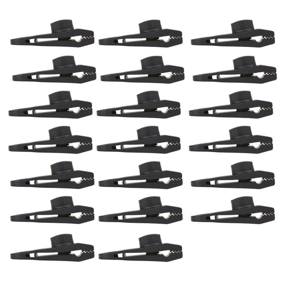 Yuarrent Clips para lona de tienda de 20 piezas, 5X hebilla de bloqueo, abrazaderas resistentes al desgaste para acampar, herramientas de carpas