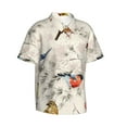 thumbnail image 2 of Fotbe Little Birds Hawaiian Shirt For Men Unisex Summer Beach Casual Short Sleeve Cotton Linen Button Down Shirts-Xx-Large, 2 of 9