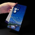 thumbnail image 6 of SKLYDDI Multicolor Dreamy Night Scene for Galaxy A32 Case - Impressionistic Ocean View, String Lights, TPU Flexible Cover, Aesthetic Cute, 6 of 7