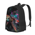 thumbnail image 1 of Disketp Colorful Plant Turtle A Mochila Minimalista de Gran Capacidad, Mochila de Viaje para Escuela, Trabajo o Uso Diario, 1 of 6