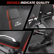 FLYBIRD Adjustable Workout Bench with Headrest, 750LBS Capacity, Fits Users up to 6'5''
