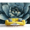 thumbnail image 2 of Abstract Lotus Wall Murals - Lotus Murals, Vintage Floral Wall Mural For TV Background, Floral Large Mural 98.4"W x 68.9"H (Not Peel and Stick), 2 of 6