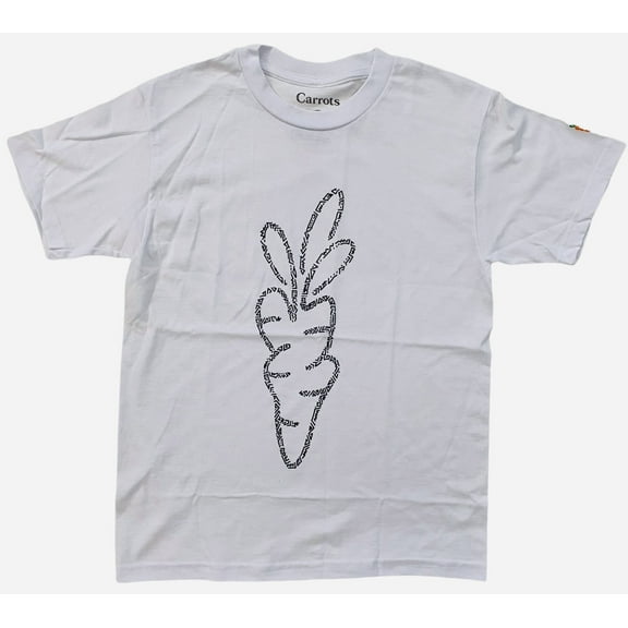 Carrots By Anwar Carrots Men's Stay Relevant Graphic Print Tee T-Shirt (Small, White)