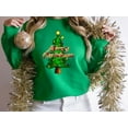 thumbnail image 6 of Merry Christmas Tree (2) Shirt, Christmas Sweatshirt, Women's Christmas Crewneck, Women's Holiday Shirt, Xmas tee, Mom, 6 of 10
