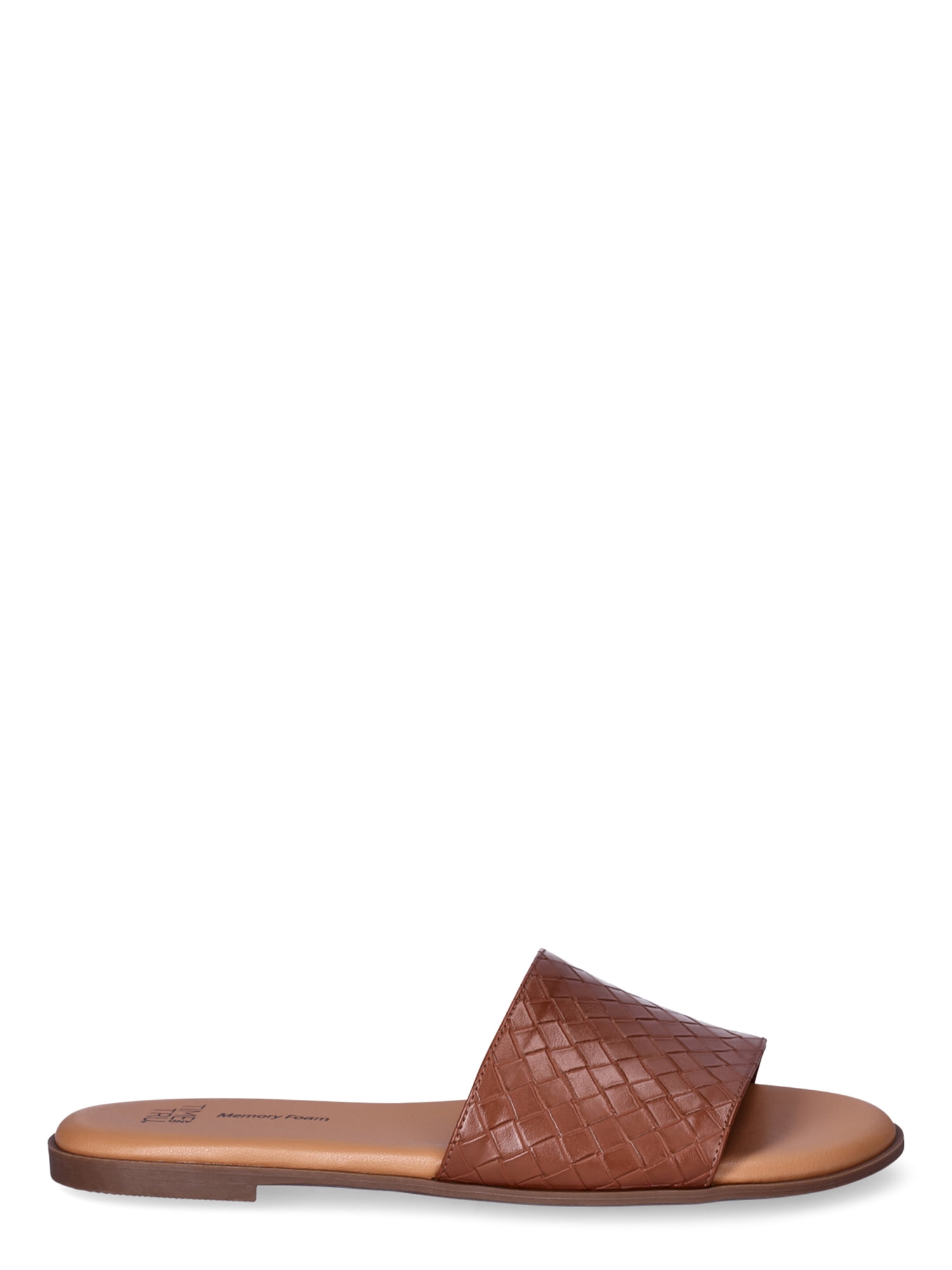 Time and Tru Women's Woven Slide Sandals