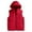 Red, variant on MELDVDIB Mens Quilted Puffer Vest Coat Fall Winter Solid Color Hooded Jacket Zip-Up Warm Padded Light Weight Outwear Tops with Pocket
