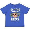 thumbnail image 3 of Inktastic Sloths Make Me Happy You Not So Much Boys or Girls Toddler T-Shirt, 3 of 5