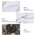 thumbnail image 4 of Haosy 2 Pack Kitchen Wash Cloths with Hanging Loops Absorbent Absorbent Quick Drying Hand Towels, Gold Jellyfish and Flowers, 4 of 7