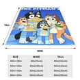 thumbnail image 4 of Lsque Bluey Pattern Fuzzy Fleece Throw Blanket Extra Large,Super Soft,Fluffy and Warm Blankets for Couch,Bed,All Season Use (60"x50"), 4 of 7