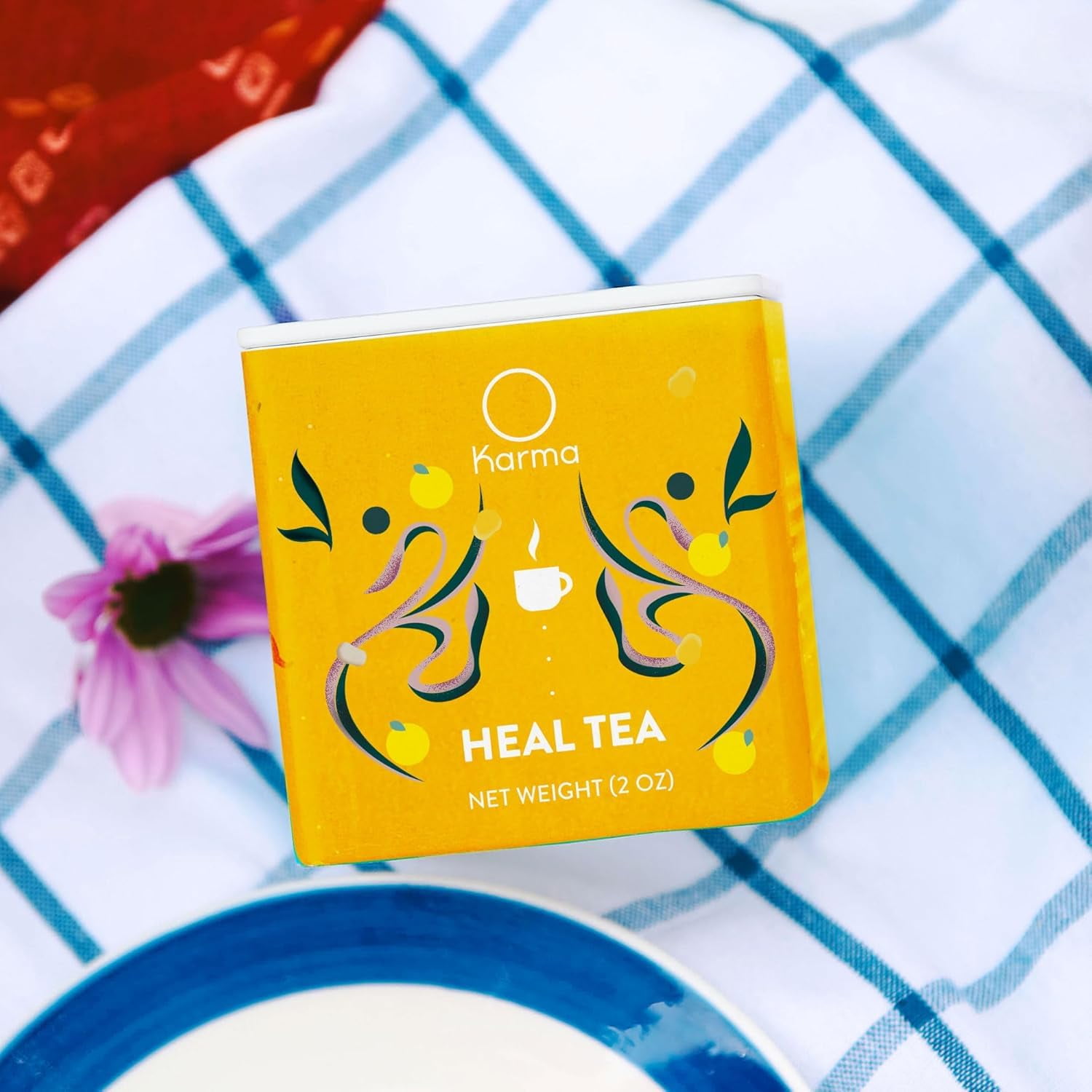 Karma Variety Tea Pack - Masala Chai, Green Boost, and Heal, Organic Tea Blend | 2 oz (Pack of 3)