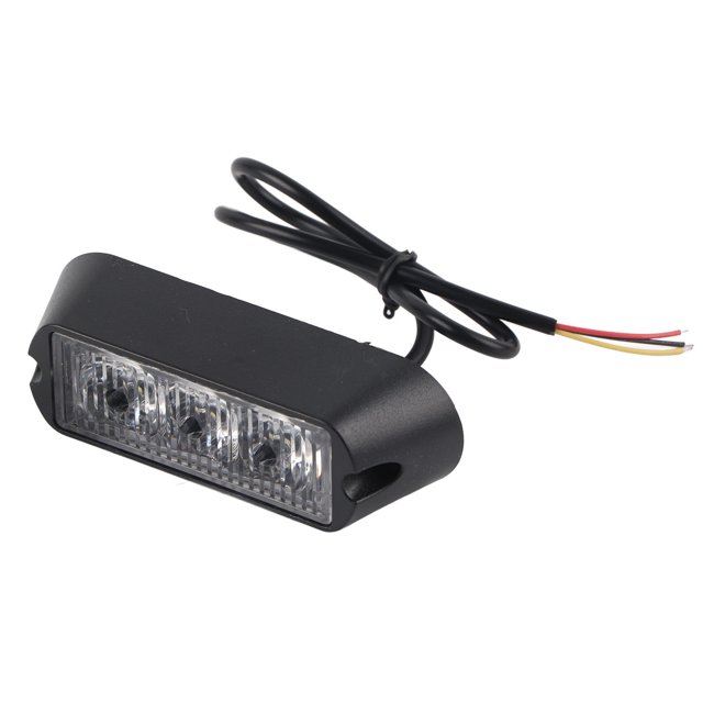 Luz De Advertencia Estroboscópica De Emergencia De 3 LED Para Automóvil, Camión, Indicador De Peligro, Lámpara De Rejilla Intermitente, LED De Alta Intensidad, 4 Modos De