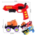 thumbnail image 3 of FiGoal Two Pack Monster Cars with Toy Gun Launchers Gifts for Kids for Family Fun Friction Powered Toy Cars Vehicles for Boys and Toddlers Games Toys Gifts for Birthday Color1, 3 of 8
