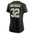 thumbnail image 3 of Women's Nike Tyrann Mathieu Black New Orleans Saints Player Name & Number T-Shirt, 3 of 3